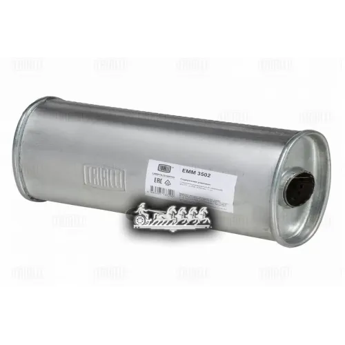 Глушитель Универсальный (Овальный) 97Х171, L=330, D=50 (Emm 3502) Trialli 