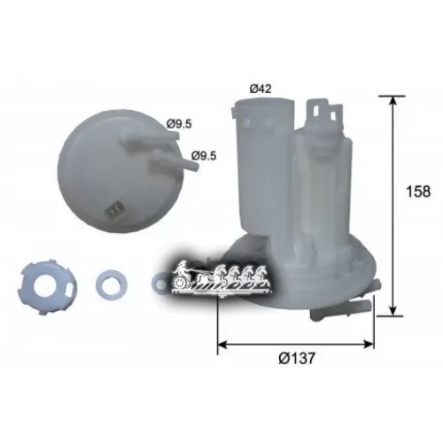 Фильтр Топливный Subaru Forester 08- 2.0/2.5 AZUMI 