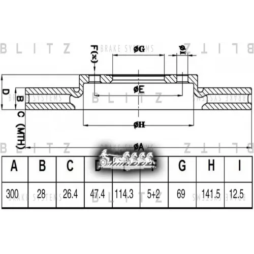 Диск Тормозной Kia Ceed/Soul 12- Передн. Blitz 