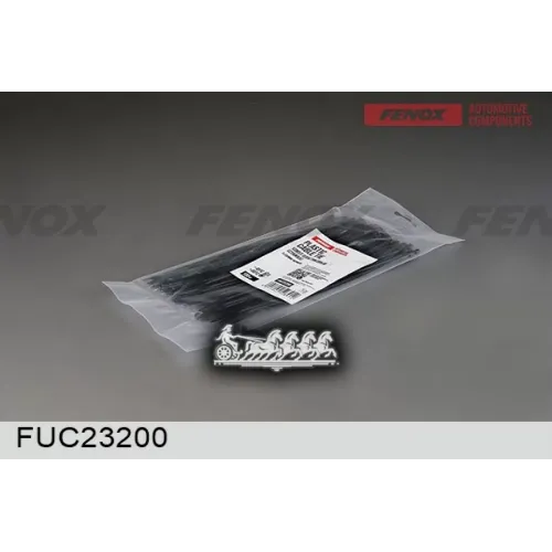 Хомут Пластиковый (Стяжка) 3*200 Мм 100 Штук, Черный FENOX 