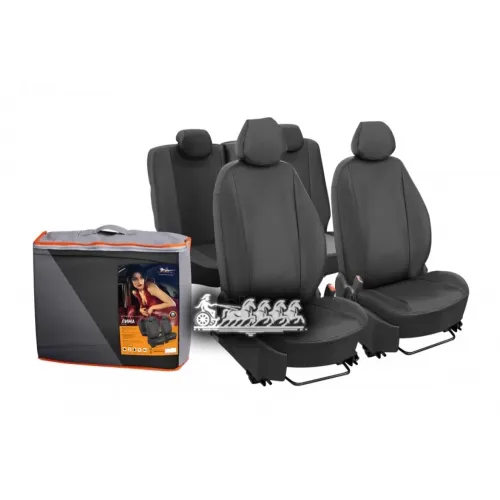 Чехлы Для Renault Duster (11-14 Г.)/Nissan Terrano Iii (14-) Лима, 12 Пред., Задн.спин. 1/3, Экокожа Перф., Черн. AIRLINE а...