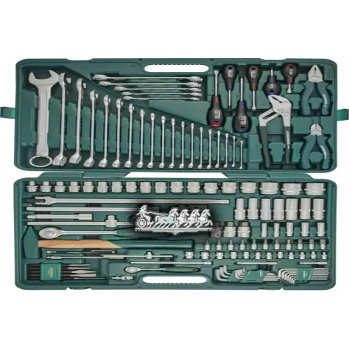 Набор Инструмента Универсальный 1/4, 1/2Dr, 128 Предметов Jonnesway 