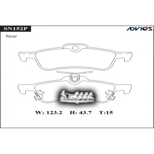 Тормозные Колодки Дисковые Toyota Yaris Перед. 06- 1.0/1.4 С Авс ADVICS 
