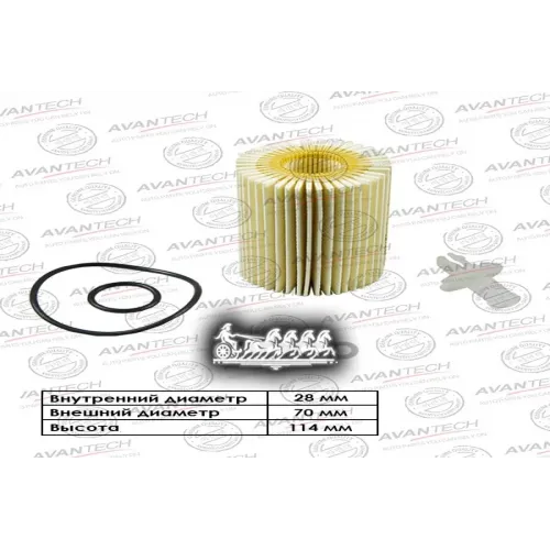 Фильтр Масляный Toyota Land Cruiser 08- AVANTECH 