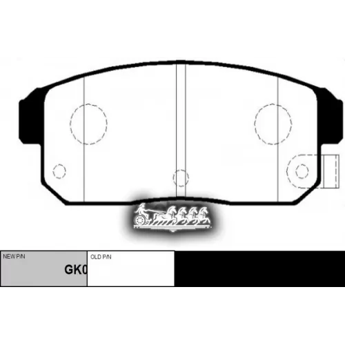 Gk0977 Колодки Тормозные Nissan Sunny Задн. CTR 