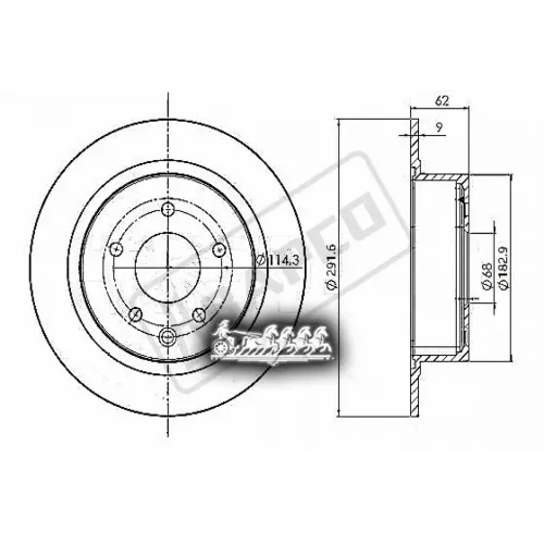 Диск Тормозной Nissan Juke/Qashqai/Teana 07- Задн. BAPCO 