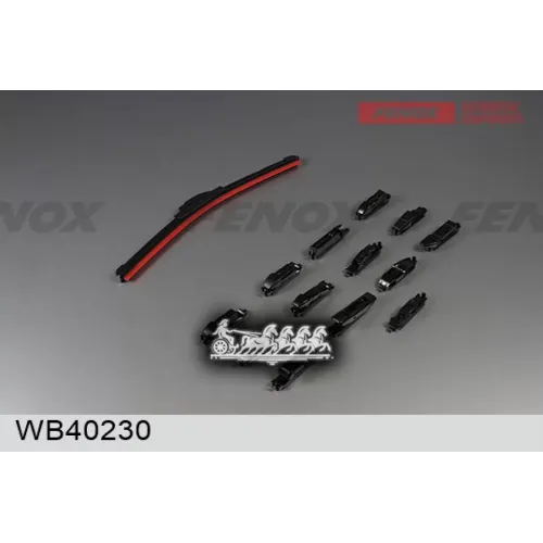 Щётка С/О 400Мм 16 Бескаркасная. Крепление 14 В 1 FENOX 