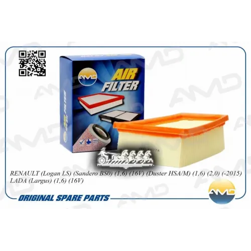 Фильтр Воздушный Renault Logan/Sandero 04- 1.6 16Кл K4m AMD 