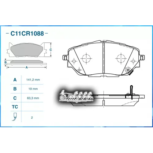 Тормозные Колодки Дисковые Lexus Rx 15- CWORKS 