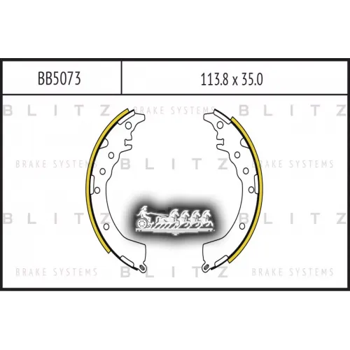 Тормозные Колодки Барабанные Toyota Caldina/Corona 92- Blitz 