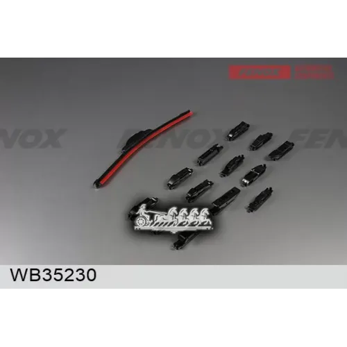 Щётка С/О 350Мм 14 Бескаркасная. Крепление 14 В 1 FENOX 