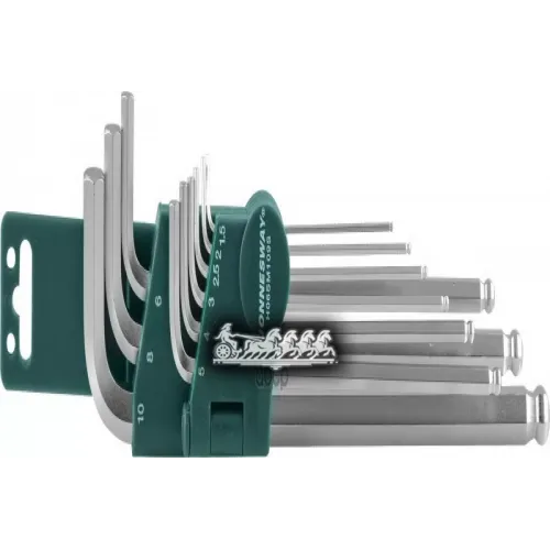 Комплект Угловых Шестигранников Extra Long С Шаром 1.5-10Мм. 9 Предметов S2 Материал Jonnesway 