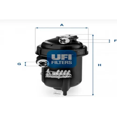 Фильтр Топливный, Дизель UFI 55.143.00