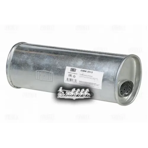 Глушитель Универсальный (Овальный) 97Х171, L=330, D=50, Смещ. 28 Мм (Emm 3512) Trialli 
