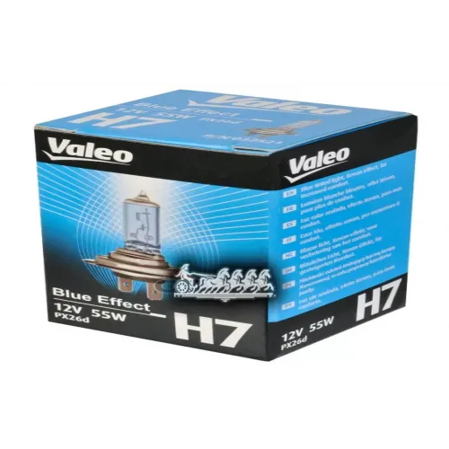 Лампа H7 12V- 55W (Px26d) (Белый Свет-Голуб.оттен.) Blue Effect Valeo 