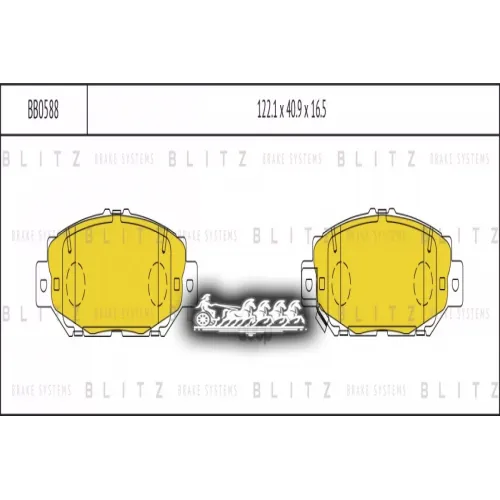Тормозные Колодки Дисковые Lexus/Toyota Gs/Supra 93- Перед. Blitz 