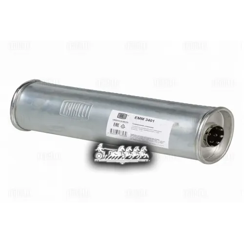 Глушитель Универсальный (Овальный) 87Х120 С Перф. Диффузором L=330, D=42 Trialli 