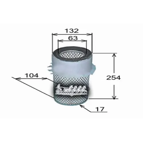 Фильтр Воздушный  Bobcat Case Construction Furukawa John Deere Kobelco Komatsu Ku AZUMI 