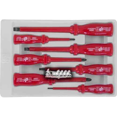 Набор Отверток Диэлектрических Sl0.4х2.5х85-1.2Х6.5х150 И Ph #0-2. 7 Предметов 47053 Jonnesway 