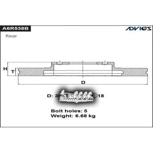 Диск Тормозной Lexus Rx Ggl15l/Gyl15l 12- Задн. ADVICS 