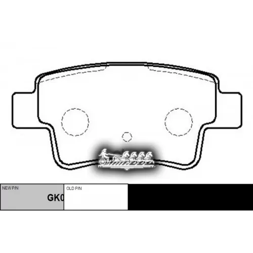 Gk0244 Колодки Тормозные Fiat Punto Задн. CTR 