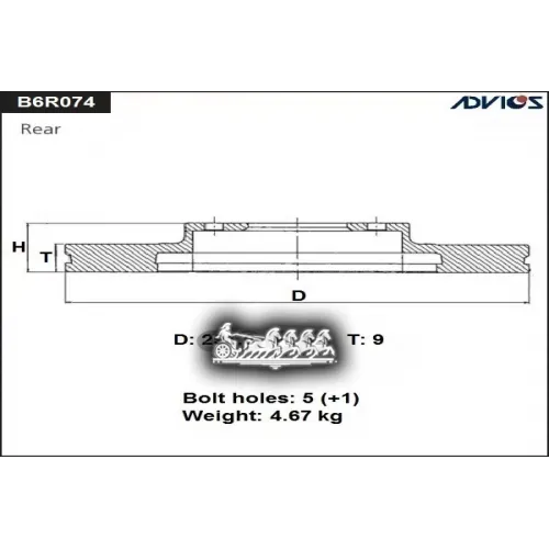 Диск Тормозной Nissan Qashqai/Teana 07- Задн. ADVICS 