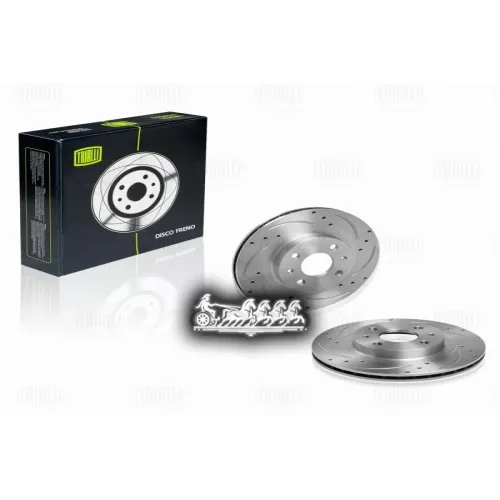 Диск Торм.lada 2112 Левый/Правый С Перф. И Технолог. Выточкой R-14 Trialli 