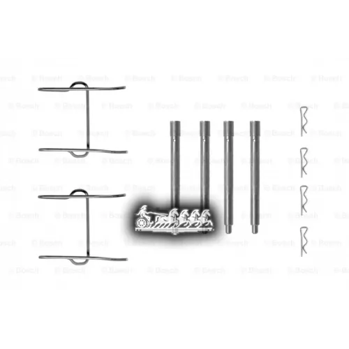 Ремкомплект Торм. Колодок Peugeot 406/605/607 89- Задн. Bosch 