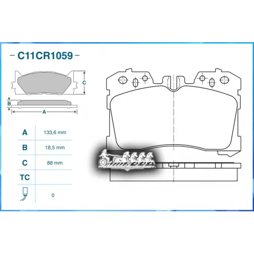 Тормозные Колодки Дисковые Lexus Ls 06- CWORKS 