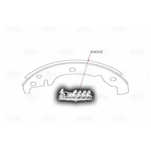 Колодки Тормозные Заз 1102 Барабан. 180X31 Trialli 