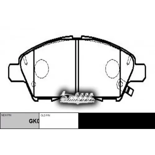 Gk0845 Колодки Тормозные Nissan CTR 