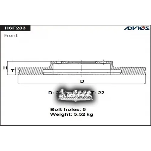 Тормозной Диск Suzuki Vitara Перед. 15- ADVICS 