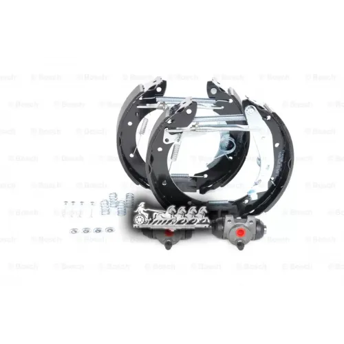 Тормозные Колодки Барабанные Psa Berlingo/Partner 96- Колодки+Цилиндры+Крепеж Bosch 