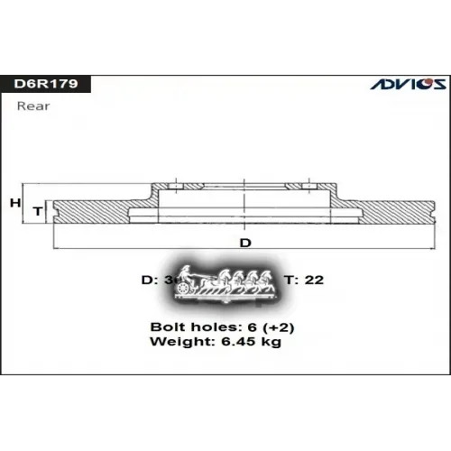 Диск Тормозной Mitsubishi Pajero 00- Задн. ADVICS 