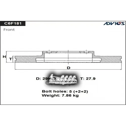 Диск Тормозной Honda Accord 03- Перед. ADVICS 