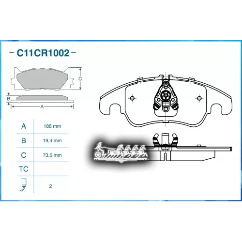 Тормозные Колодки Дисковые Vag A4 07- CWORKS 
