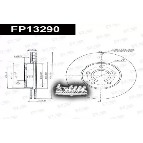Диск Тормозной Ford Focus Ii/C-Max FAP 