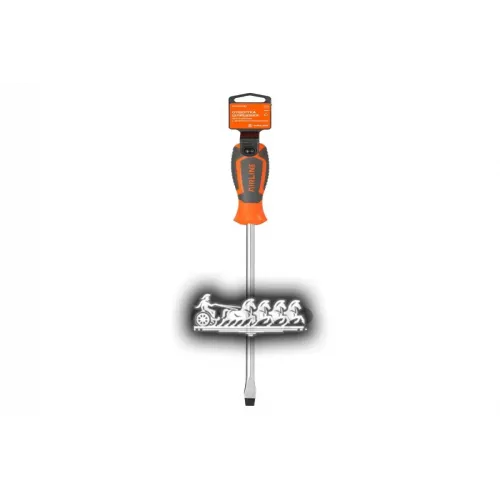 Отвертка Шлицевая Sl8.0x250мм С Эргономичной Рукояткой Магнитная Пласт.подвес AIRLINE 