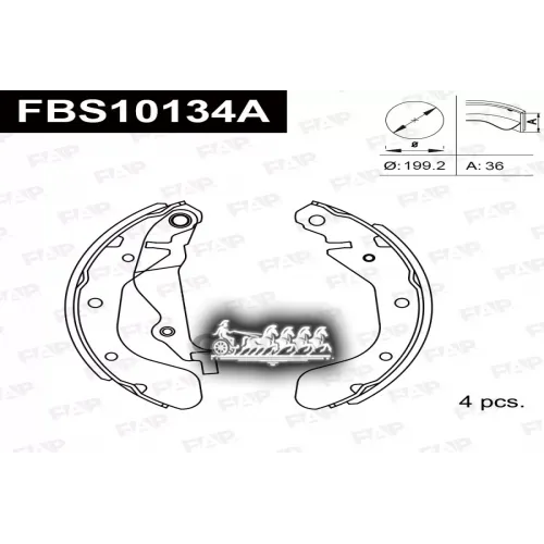 Тормозные Колодки Барабанные Opel Aveo 1.2 FAP 