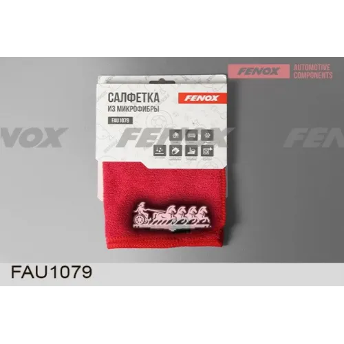 Салфетка Из Микрофибры, 40*40См, Красный FENOX 