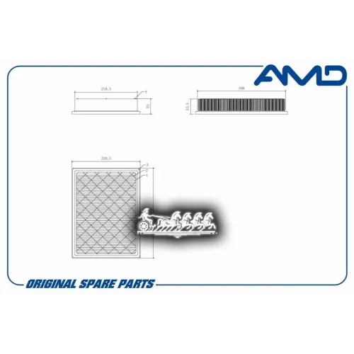 Фильтр Воздушный Toyota Fortuner 15- AMD 