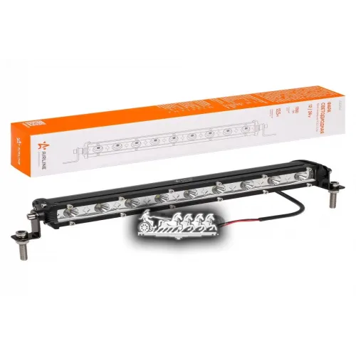 Фара Светодиодная (Балка) Однорядная 9Led Направленный Свет 135Вт 264X30x47мм 12/24В AIRLINE 