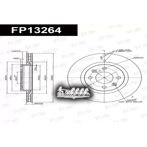 Диск Тормозной Renault Clio/Megane 90- 1.4-1.9Tdi FAP 