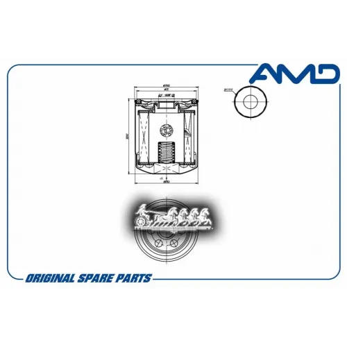 Фильтр Масляный Ford Focus 3 11- 1.0/2.0 AMD 