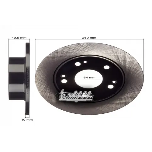 Диск Тормозной Honda Accord 02- Задн. AVANTECH 