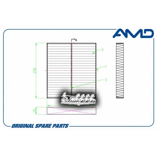 Фильтр Салонный Угольный AMD 