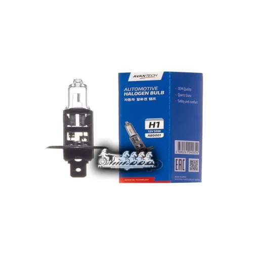 Лампа H1 12V 55W. 1360 Lm AVANTECH 