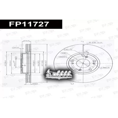 Диск Тормозной Honda Civic 01- FAP 