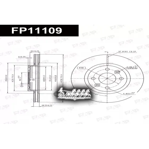 Диск Тормозной Renault Largus/Logan FAP 