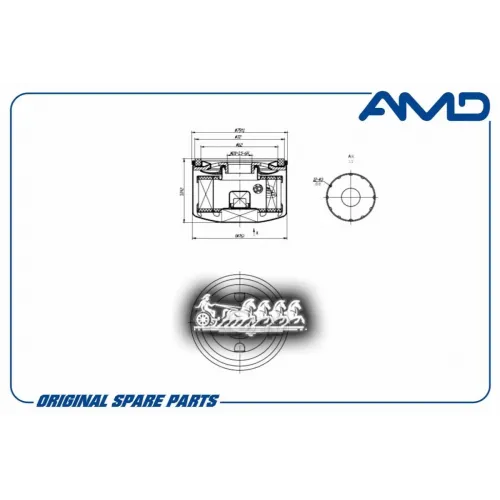 Фильтр Масляный Renault/Ваз Logan/Sandero/Duster/Largus 1.4/1.6 AMD 